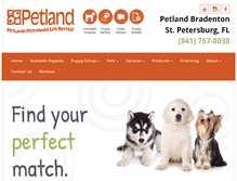 Tablet Screenshot of petlandbradenton.com